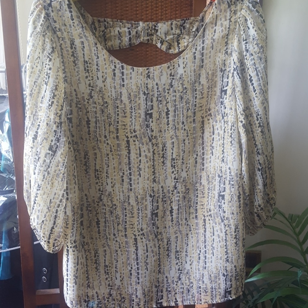 A.n.a  Pattern  3/4 sleeves top. Size M