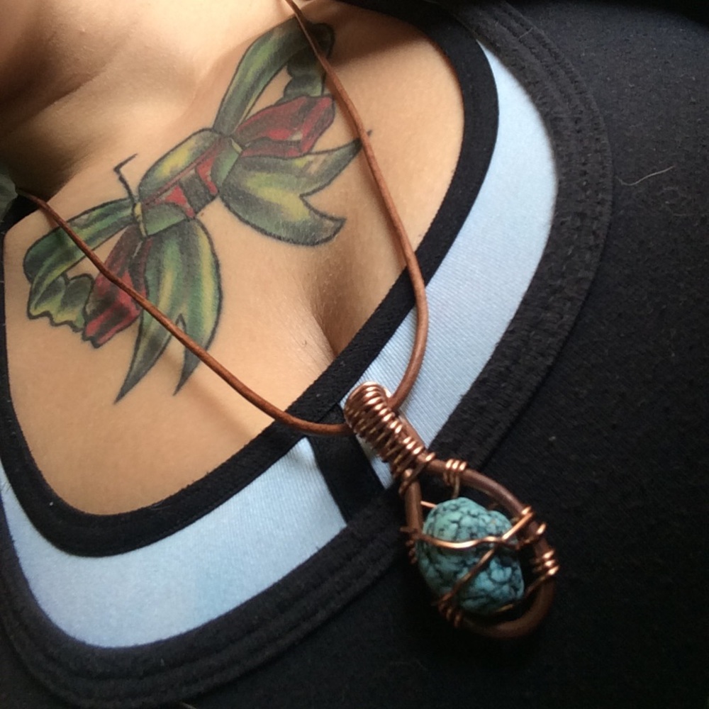 Handmade turquoise necklace