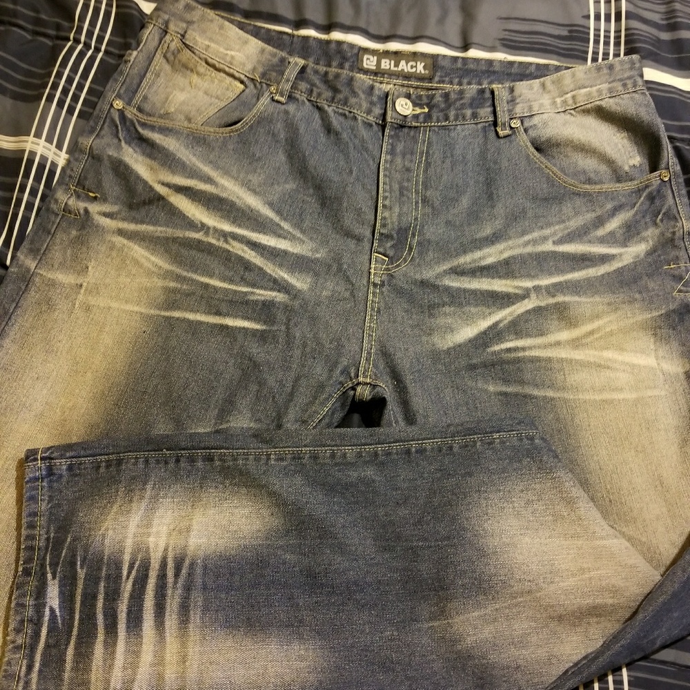 Men's black jeans