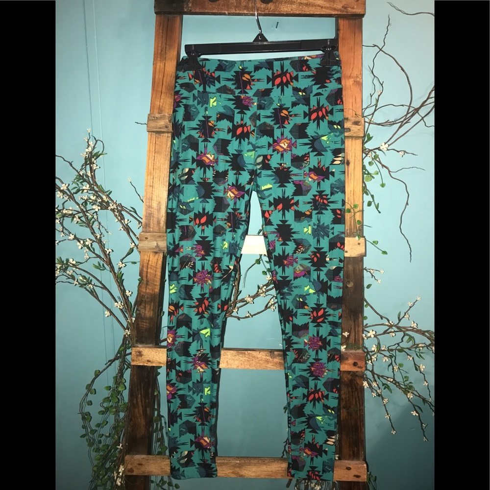 Lularoe one SZ leggings GREAT condition CUTE - Picture 1 of 8