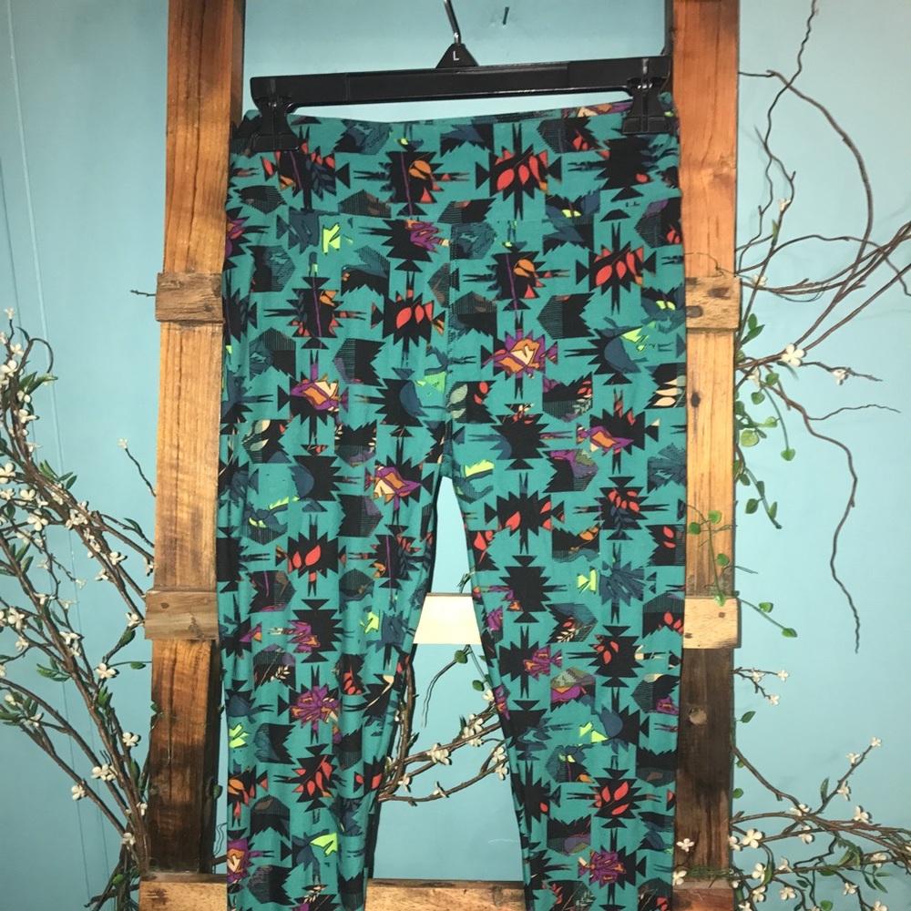 Lularoe one SZ leggings GREAT condition CUTE - Picture 4 of 8