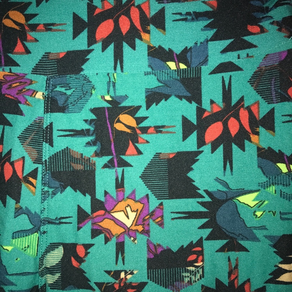 Lularoe one SZ leggings GREAT condition CUTE - Picture 7 of 8