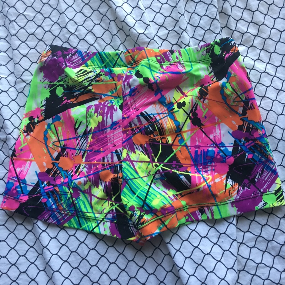 Paint Splatter Gymnastics Shorts