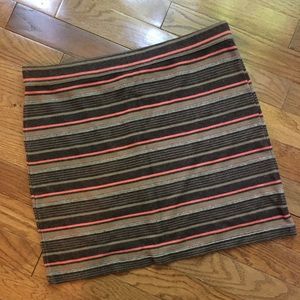 Free People striped knit mini skirt