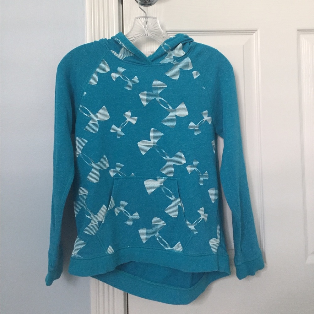 Girls blue under armour kaleidoscope hoodie