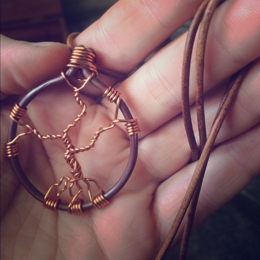 Handmade wire necklace