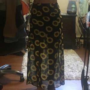 Sunflower maxi skirt