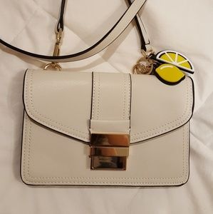 Zara crossbody with lemon keychain