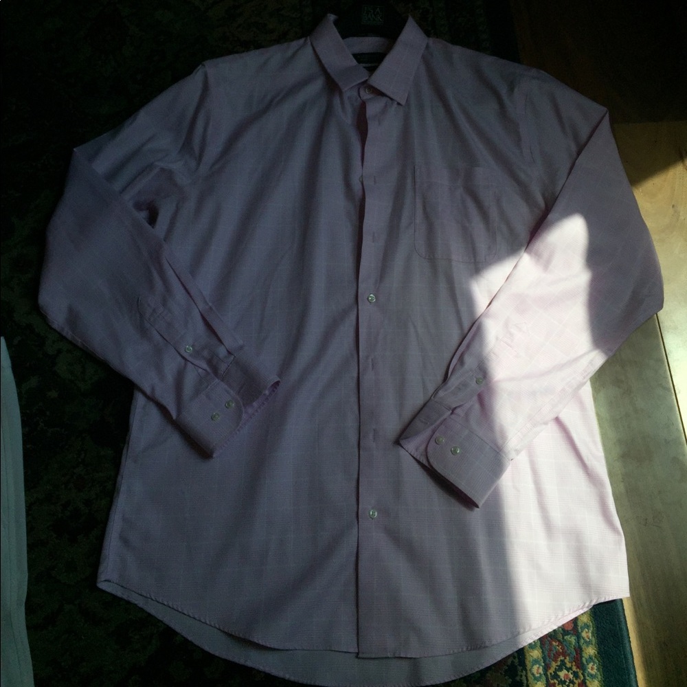 Pink and white long sleeve shirt