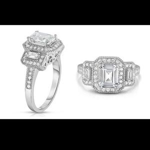 4.00 CTTW Emerald Cut Ring