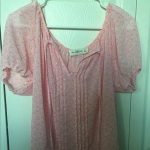 Abercrombie blouse with flowers