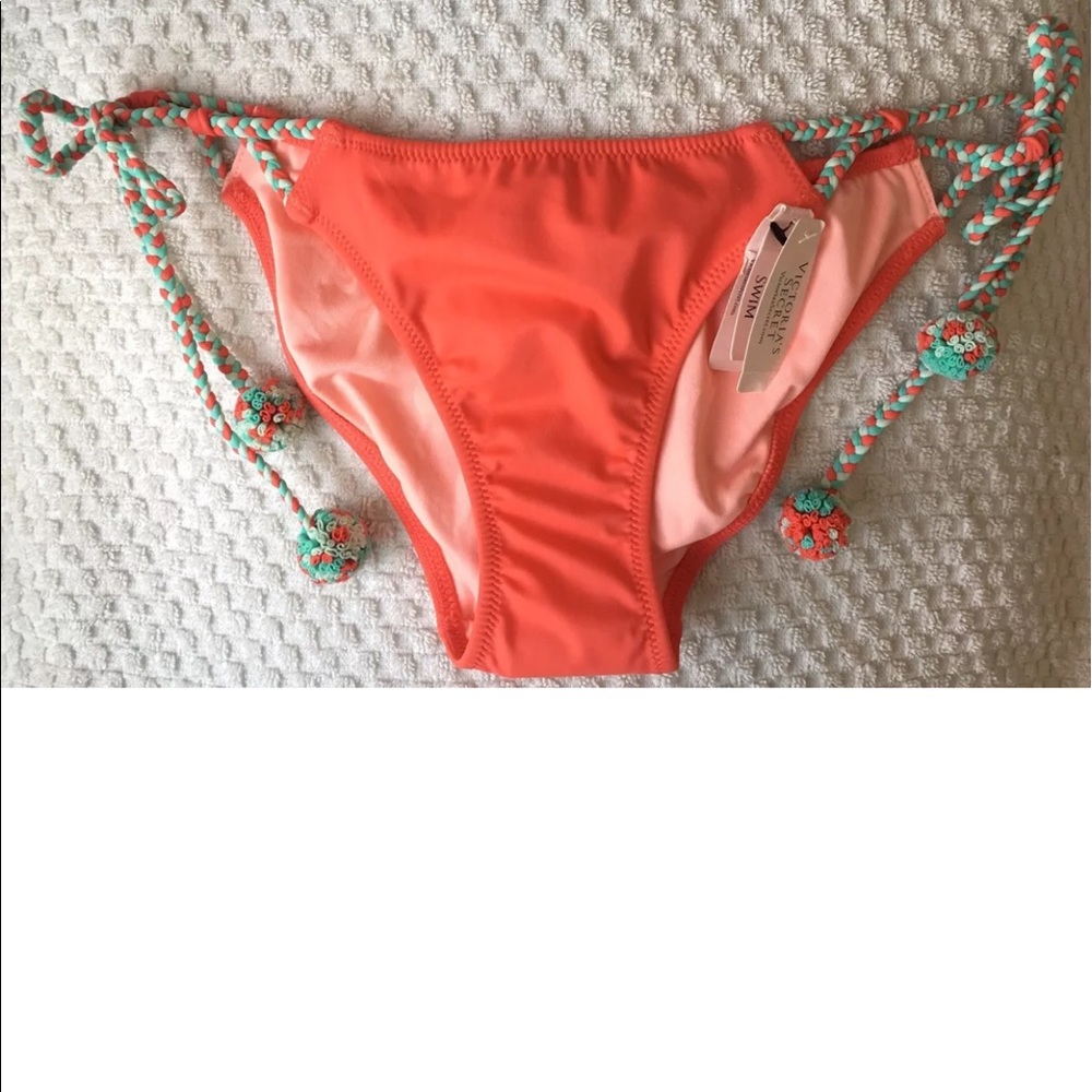VS Orange Macrame Straps "Tiny" bikini bottom S