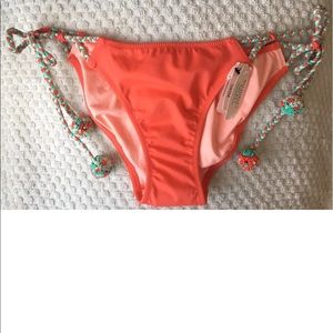 VS Orange Macrame Straps "Tiny" bikini bottom S