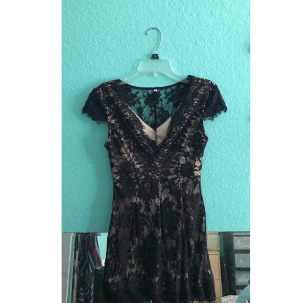 Black lace dress