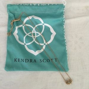 Kendra Scott Mikka rose gold pendant in gold