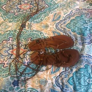 Brown sandals