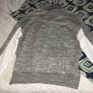 Gray PINK quarter zip