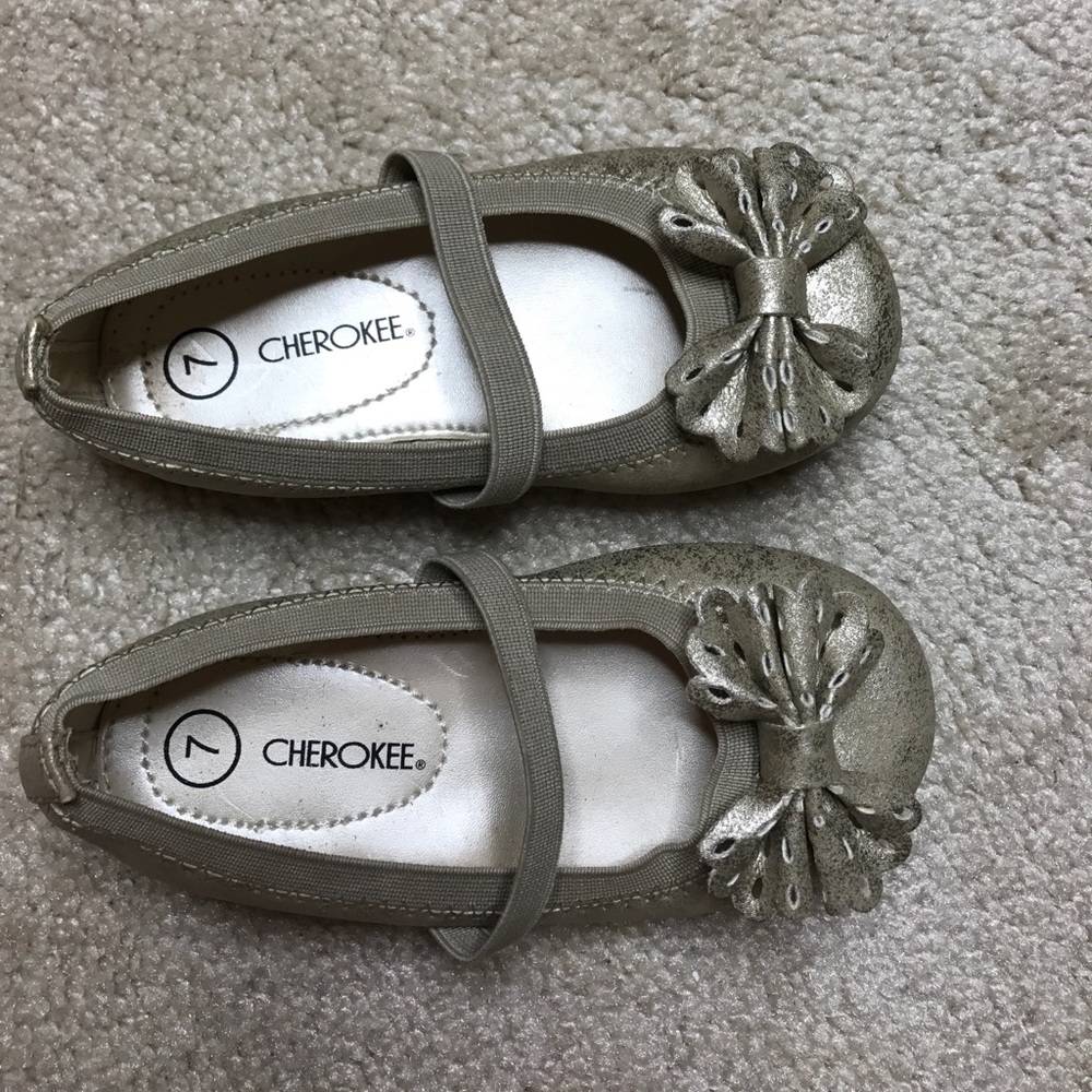 Gold Shimmer girl shoes