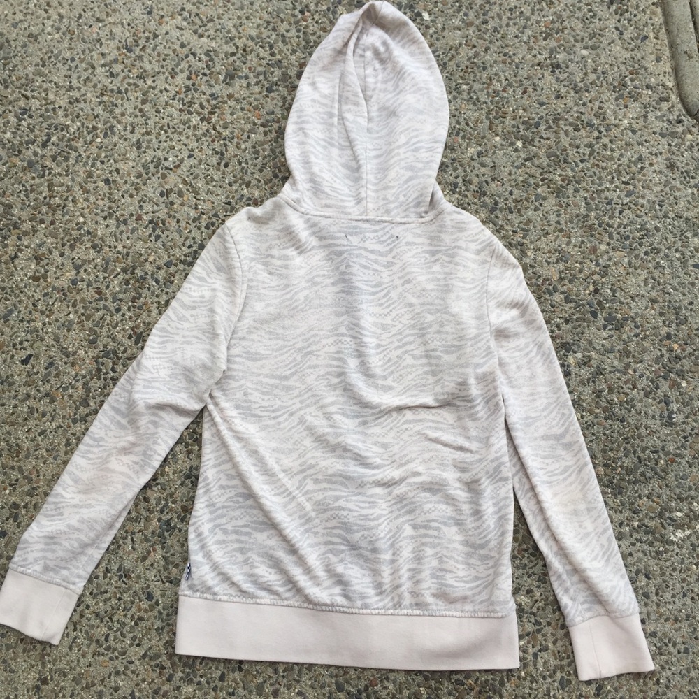 VANS Women's Grey Zebra Patterned Hoodie - Picture 3 of 4