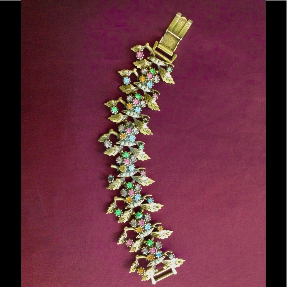 Vintage gold and colorful gemstones
