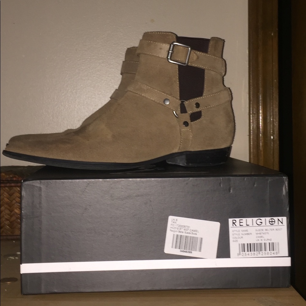 Religion Belter Suede Boots
