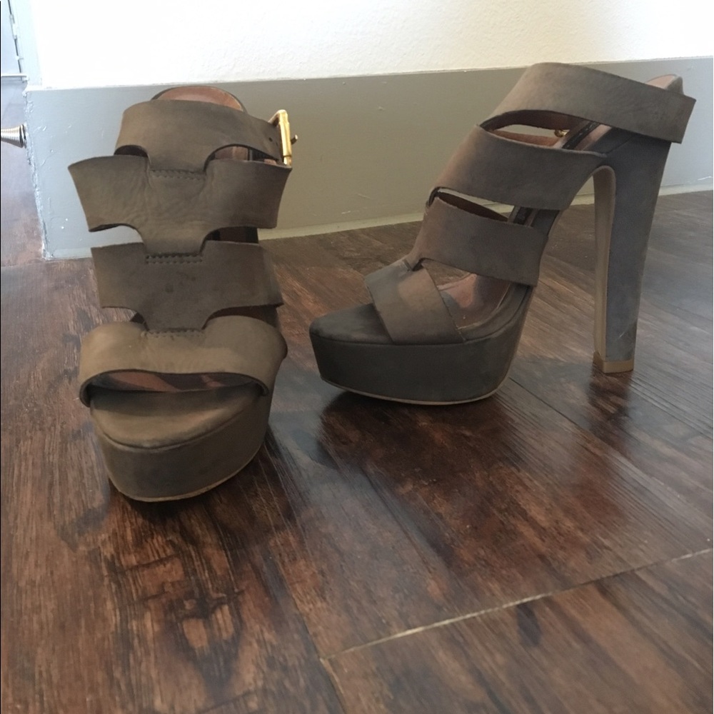 Dark Grey Steven by Steve Madden Geneveve Heel