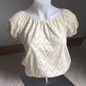 Adorable cream summer top