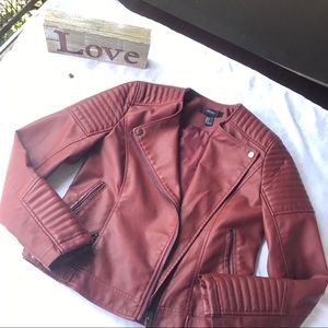 Brown leather  jacket