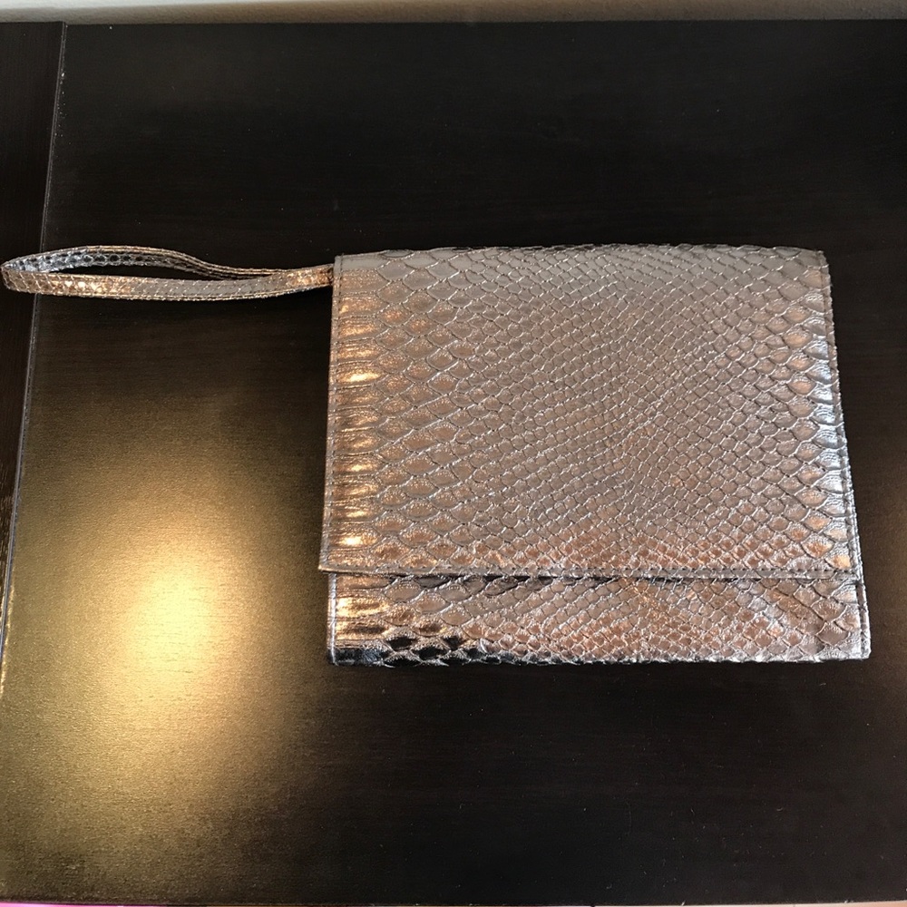 NEIMAN MARCUS clutch with wrist strap