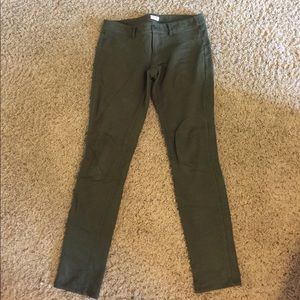 Olive green stretchy jeggings