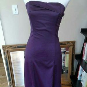 The Limited 0P Purple Satin Mermaid Dress