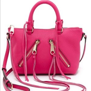 Rebecca Minkoff Micro Moto Pink Crossbody Bag