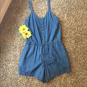 Denim Romper