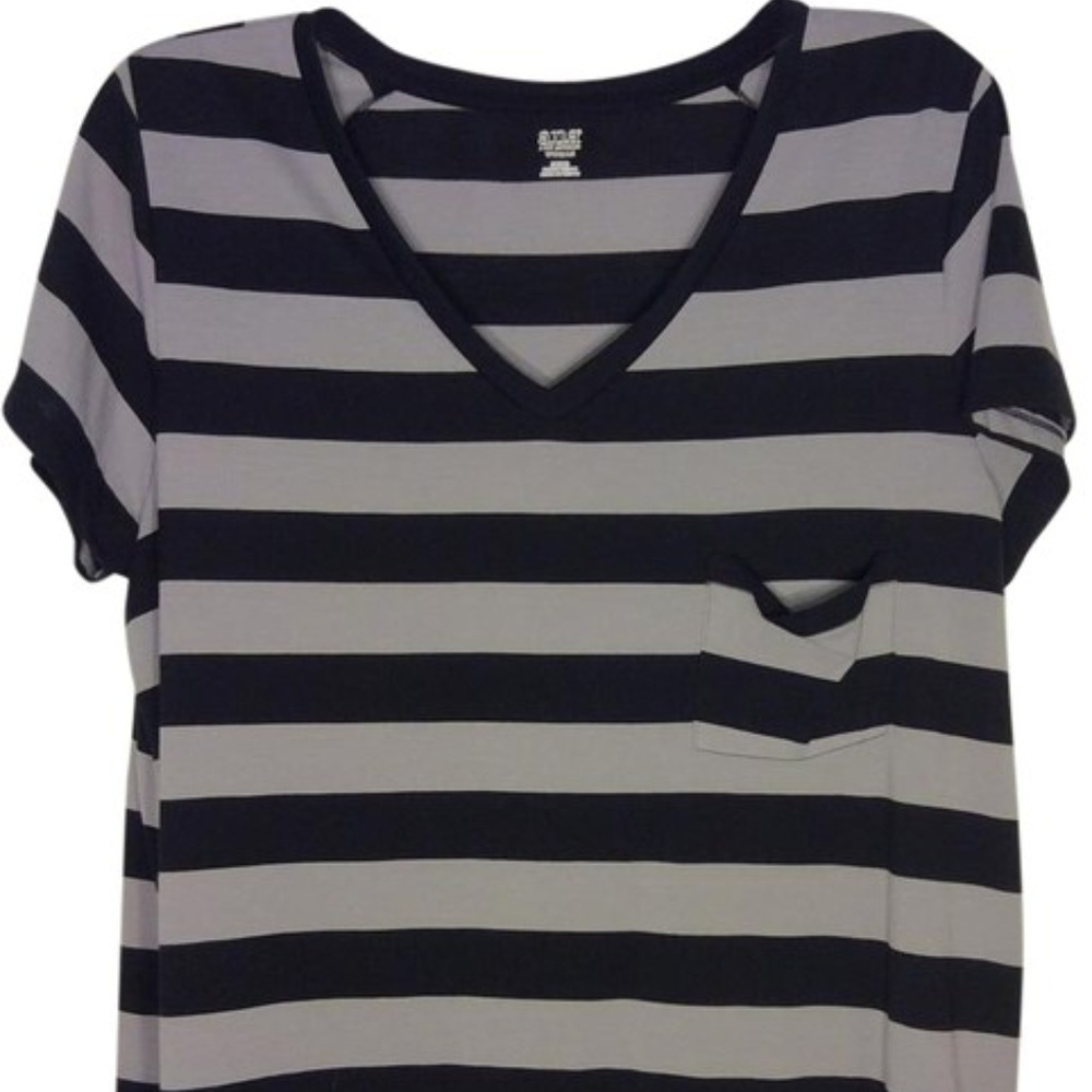 a.n.a. Grey & Black Striped 2x