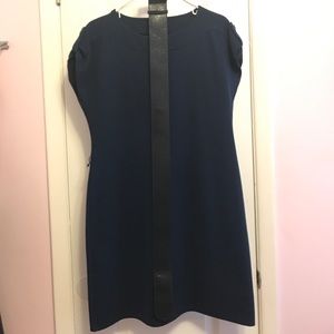NAVY BLUE Shift Dress w/ Detachable Belt Included