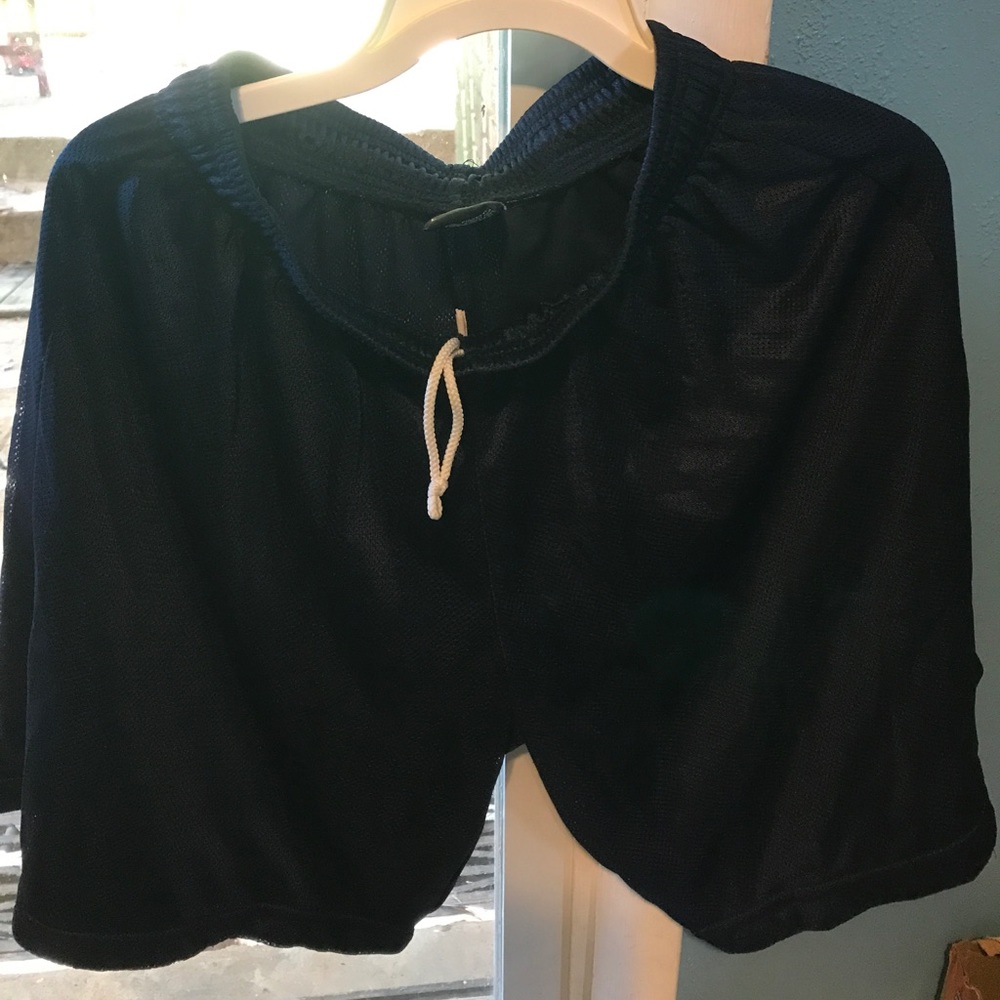 Dark blue athletic shorts