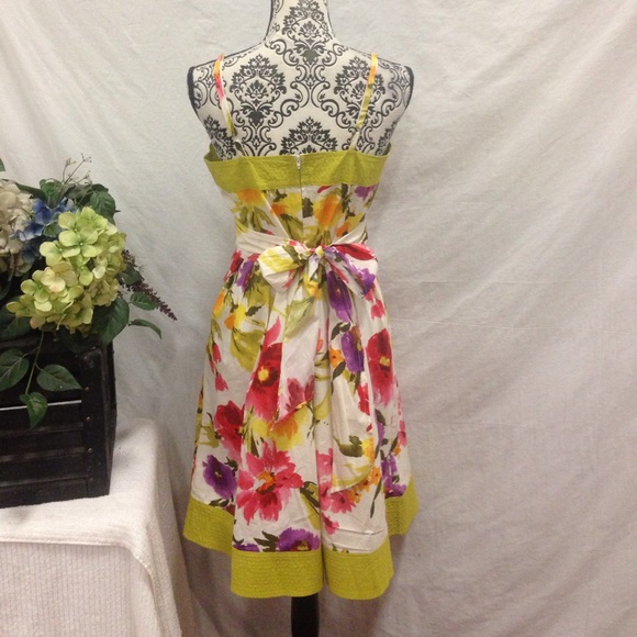 Colorful Pinup Front Pockets Flare Dress - Picture 4 of 4