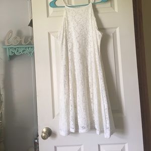 White lace dress