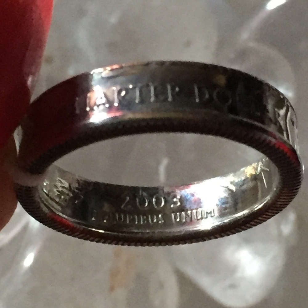 2003 Clad Maine State Quarter  Coin Ring