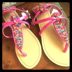 Bright fun sandals