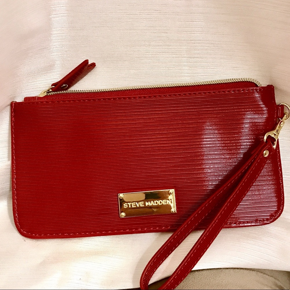 Steve Madden Red Wallet / Wristlet