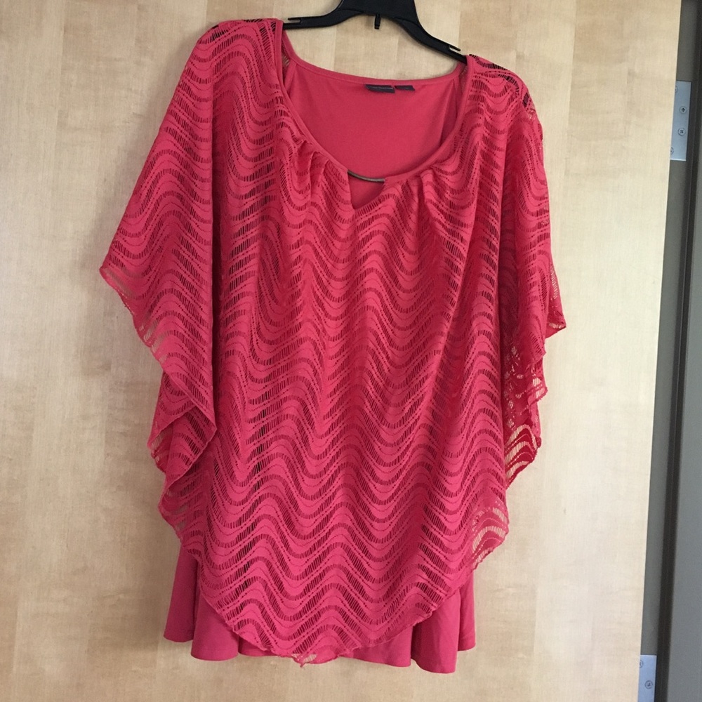 Covington Bright Pink Layered Top