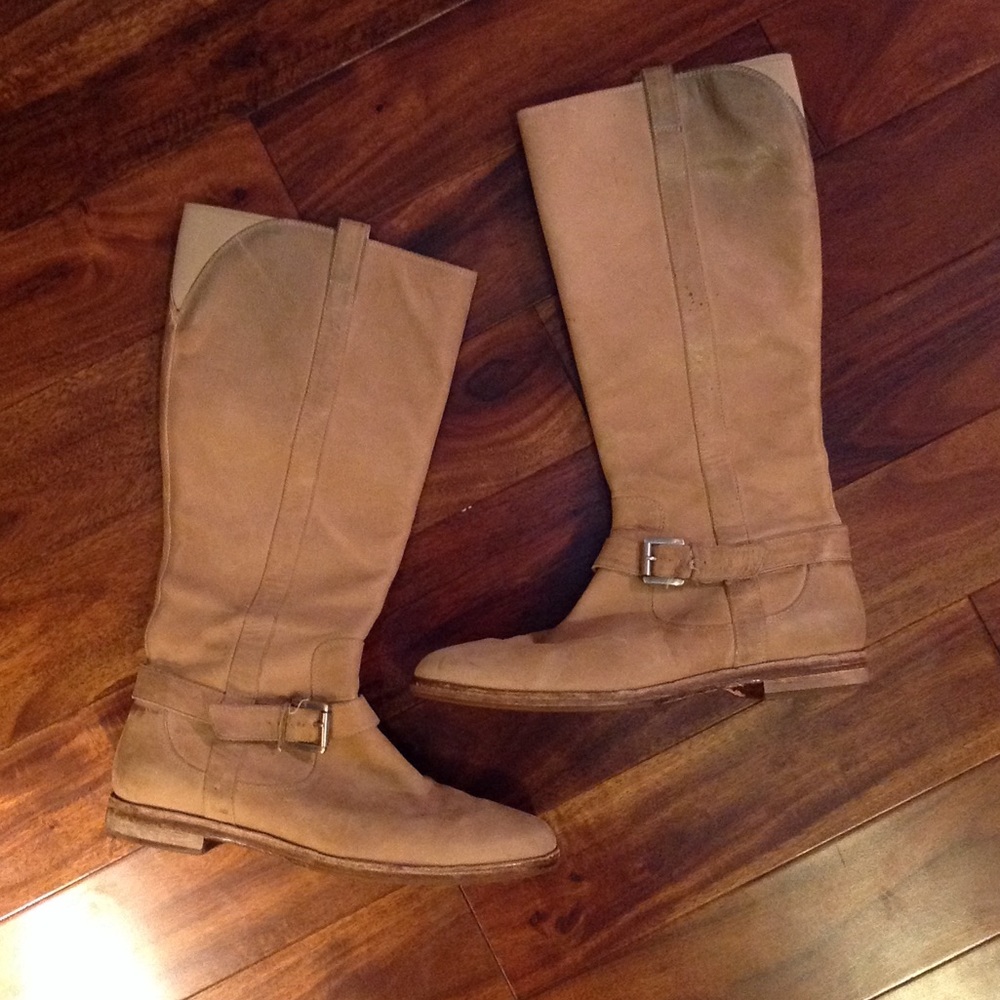 Donald Pliner Tan Leather Knee High Boot