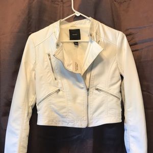 White pleather jacket