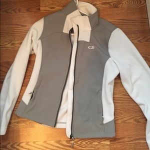 White and grey jacket