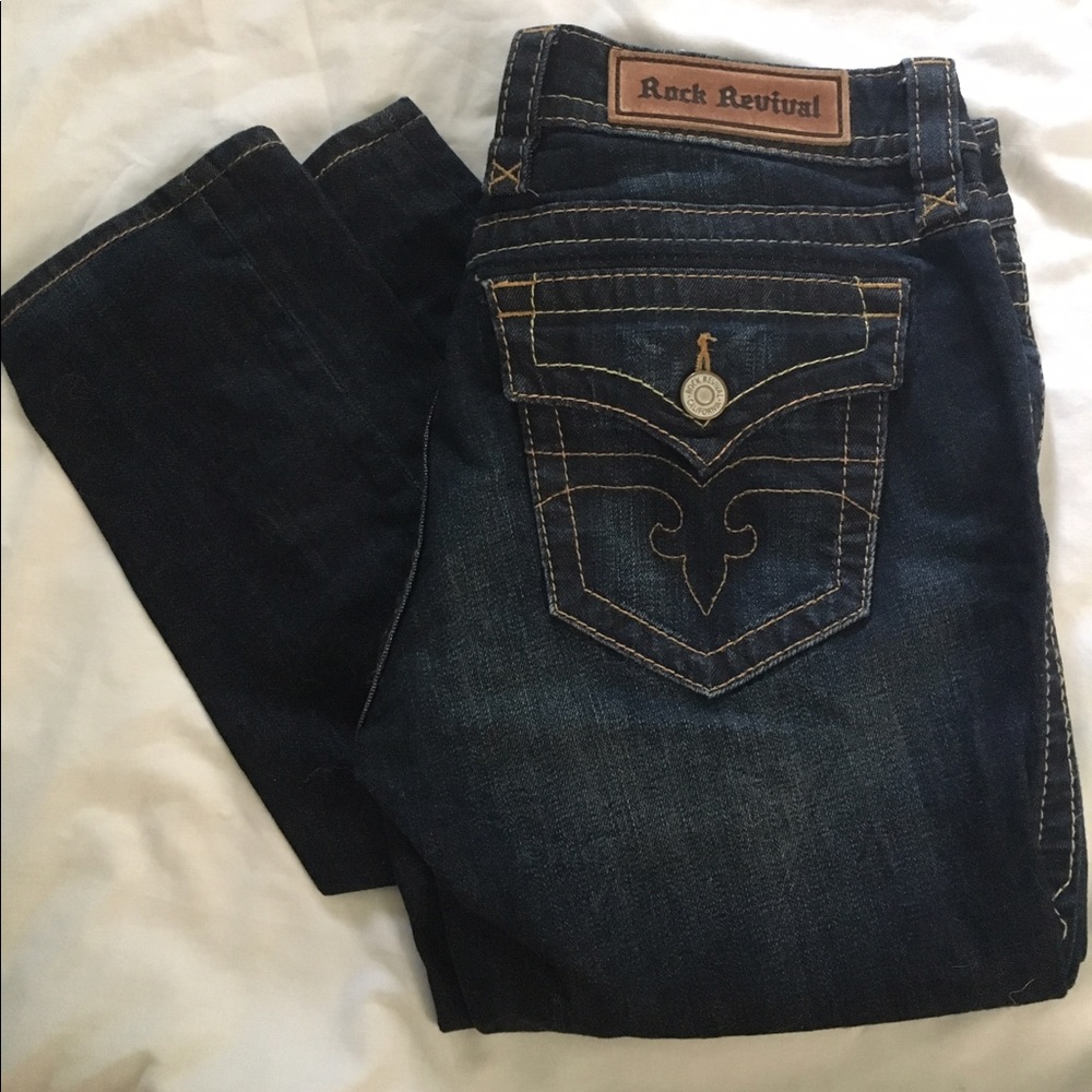 Rock Revival dark wash skinny jean size 29