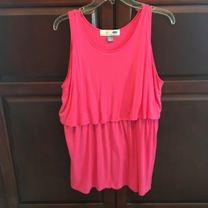 Old Navy Pink Nursing Tunic Tank! Large