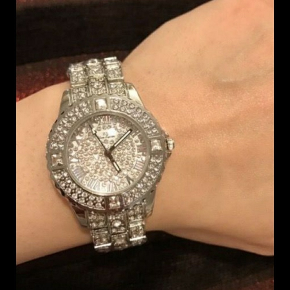 Silver plate watch