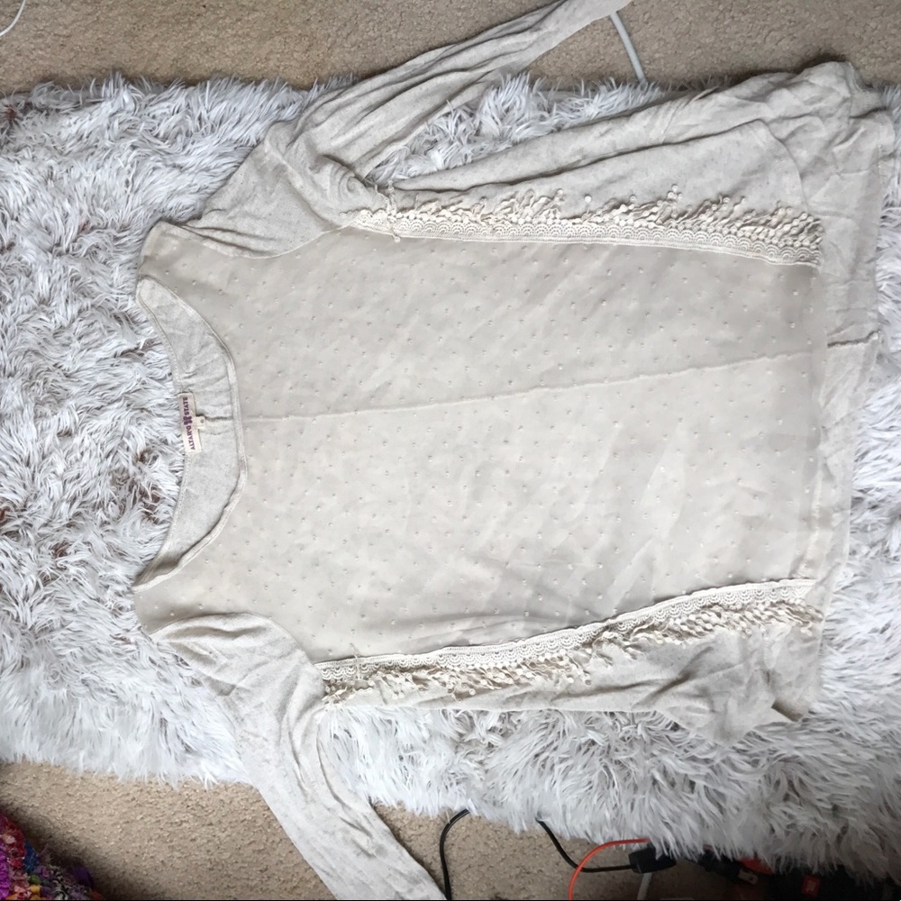 Long sleeve sheer shirt