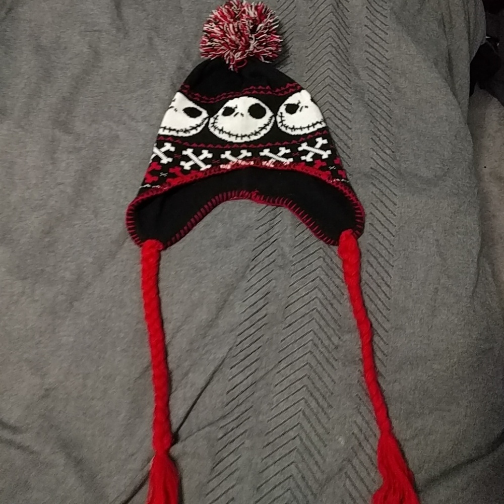 Nightmare Before Christmas Pompom Hat